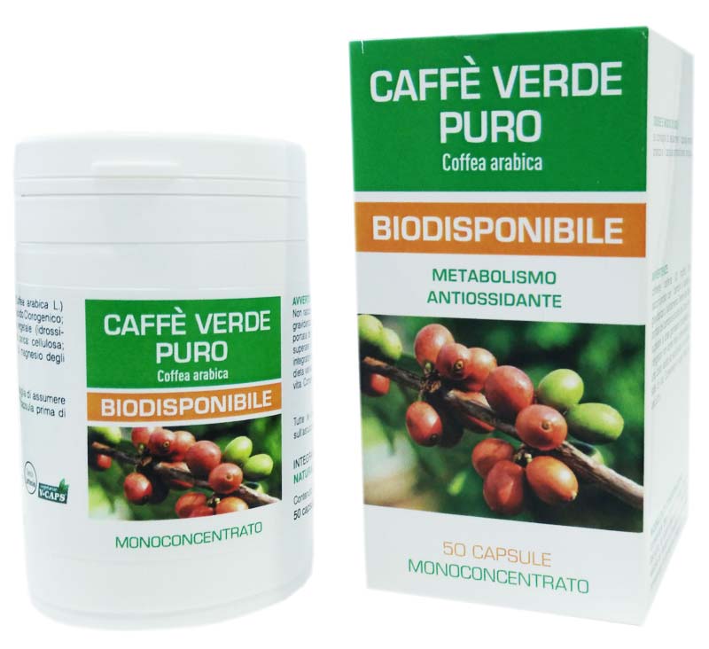 CAFFE VERDE PURO BIODISPONIBILE 50 CAPSULE DA 500 MG